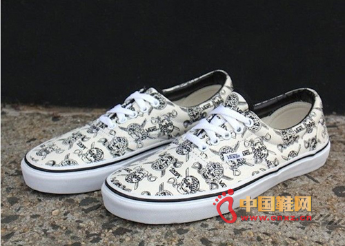 Vans Van Doren ƳWhite Skulls Era Ь