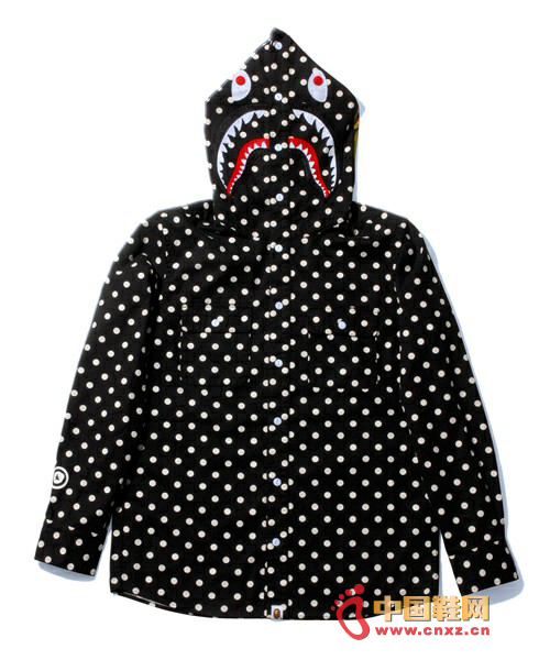 BAPE ƳShark Dot Shirt Hoodie~b